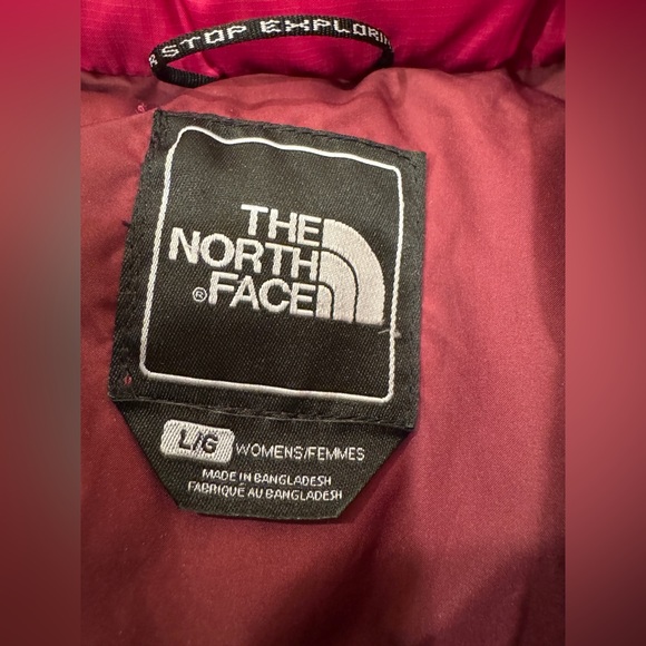The North Face 700 Women’s Down Puffer Vest, Size L, Burgundy Pink - Picture 4 of 6